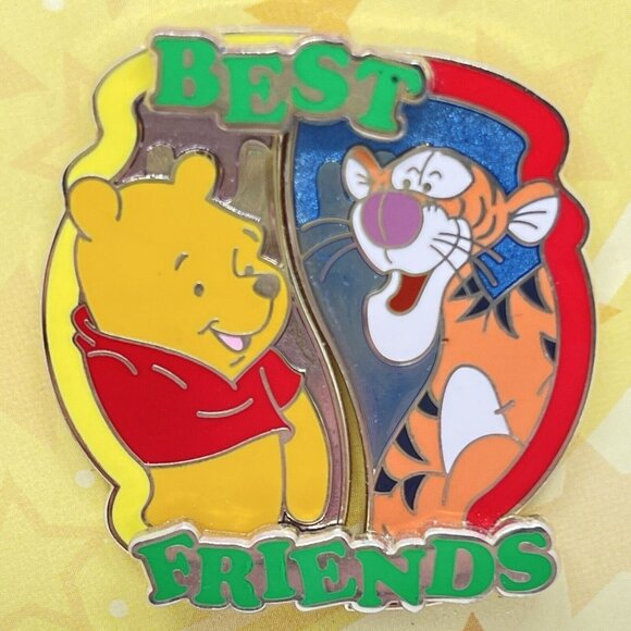Disney Pin Winnie Pooh Tigger 2 pin set Best Friends Series gift - Picture 1 of 7